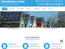 Tablet Screenshot of cranbrookloans.com